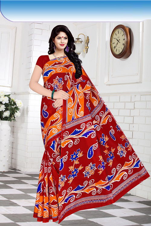 Dhoom 1 Casual Daily Wear Wholesale Cotton Printed Sarees
